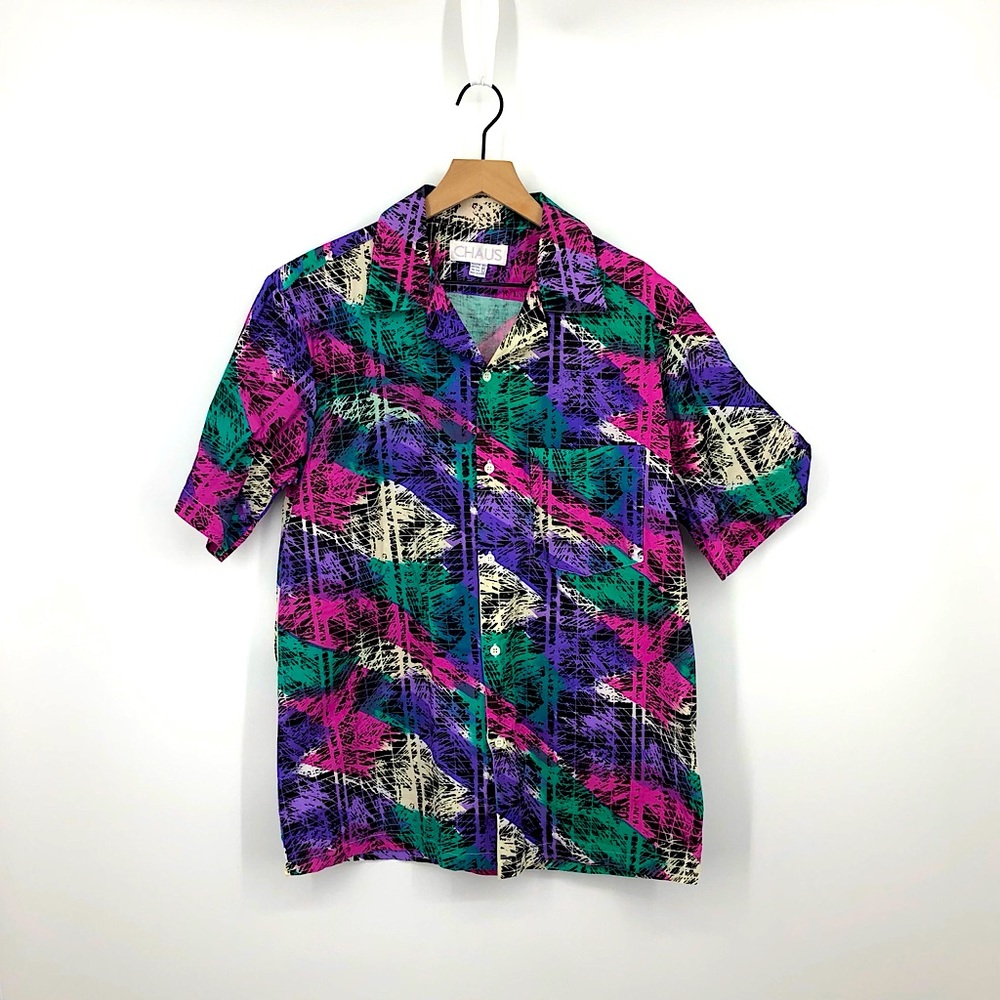 Vintage Chaus Men’s Collared short sleeve shirt